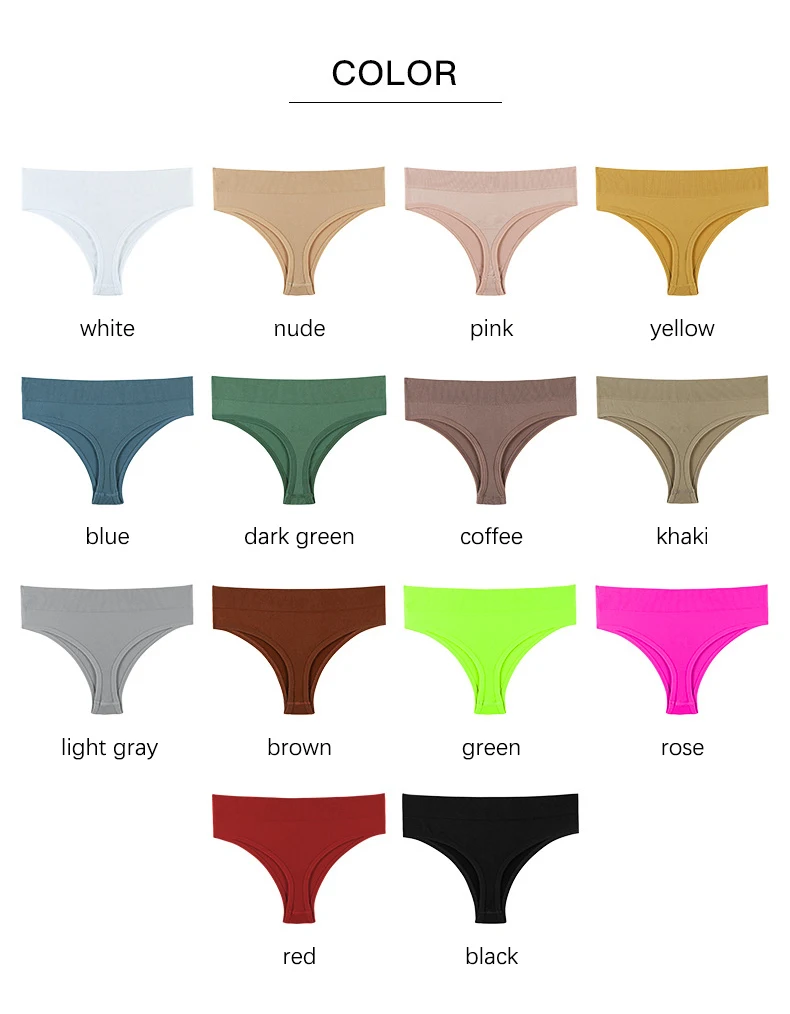 Wholesale In Stock Sports Fitness Thongs Panties For Woman Lowrise