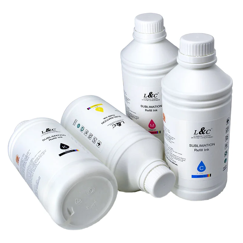 Vivid Color Digital Textile  Heat Transfer Tinta Dye Sublimation Ink  for Epson Eco-tank Workforce Printer