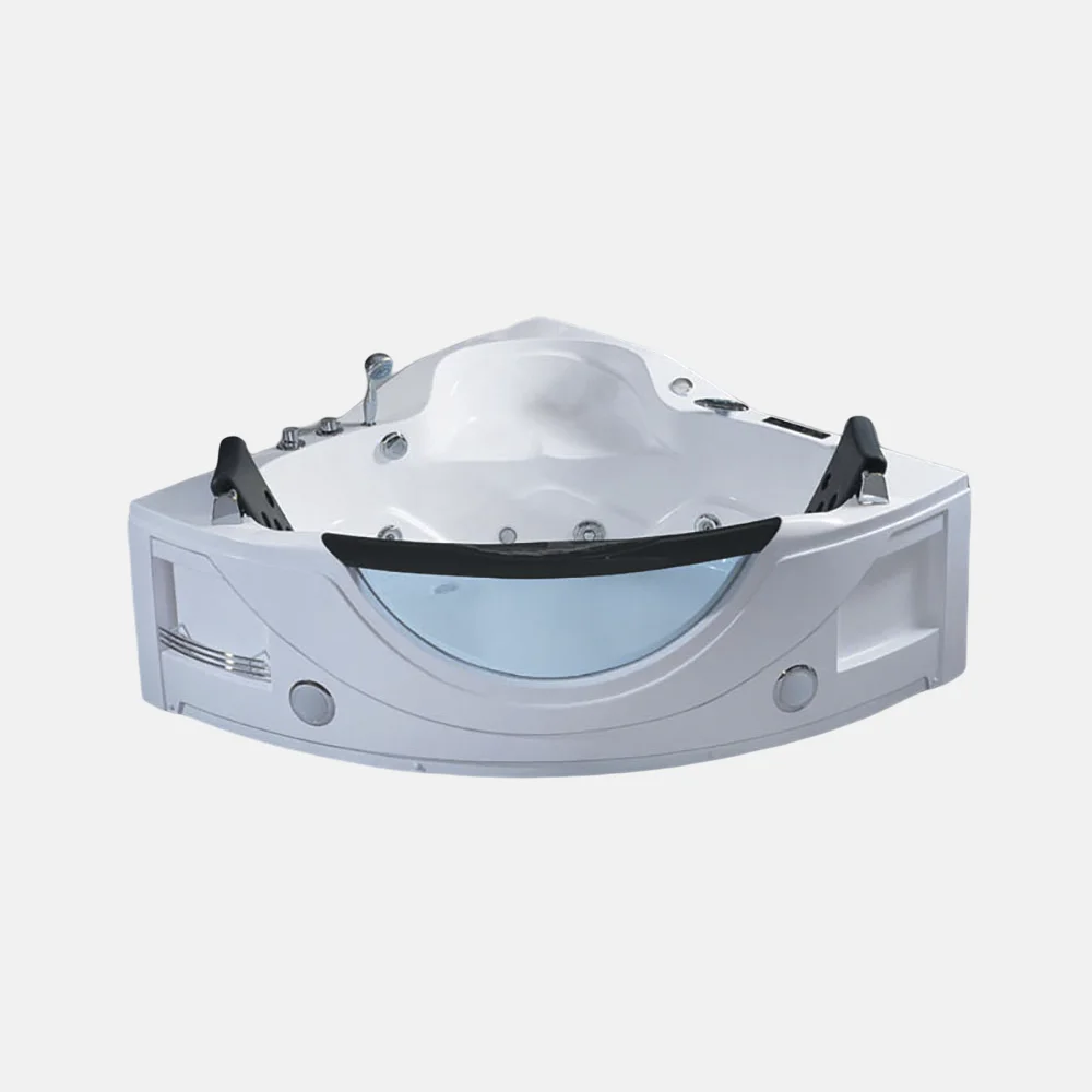 Luxury Bathroom Couple Adult Massage Spa Bath Multi-Functions Acrylic Bathtubs With Seat For Wholesale