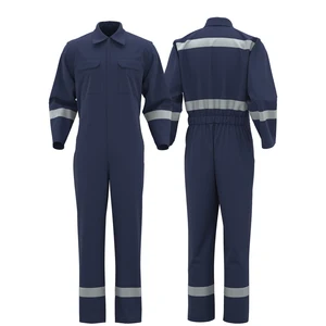 Men's Customizable Reflective Workwear Overall Coverall Construction Suit for Electricians-Work Clothes for Safety
