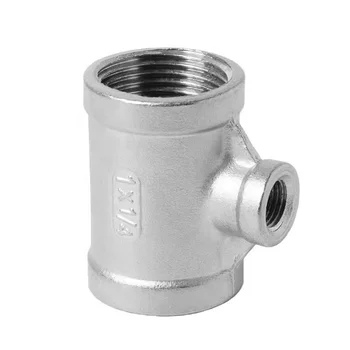 Reducing Tee - DIN/ISO Certified - Industrial Applications Stainless Steel SS201 DN15*DN8 1/2*1/4-DN50*DN40 2*1-1/2silver - BSTV