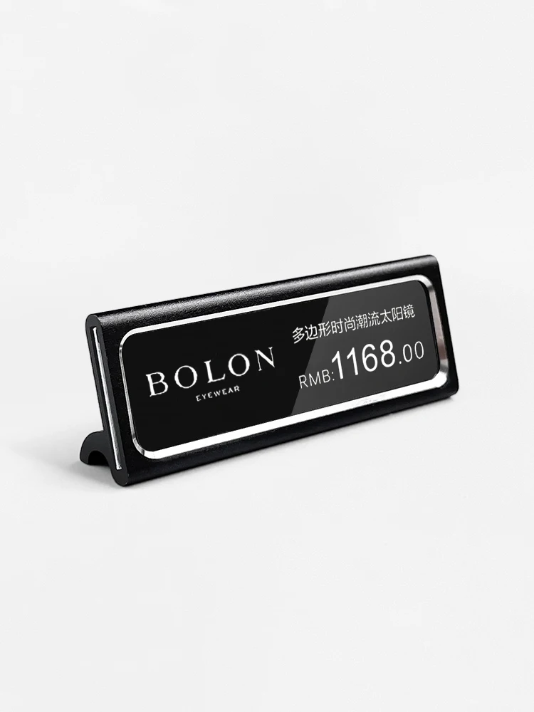 Small Metal Price Display Commodity Aluminum Alloy Label Rack White and Red Wine Jewelry Tea Label High-end  Price Tag