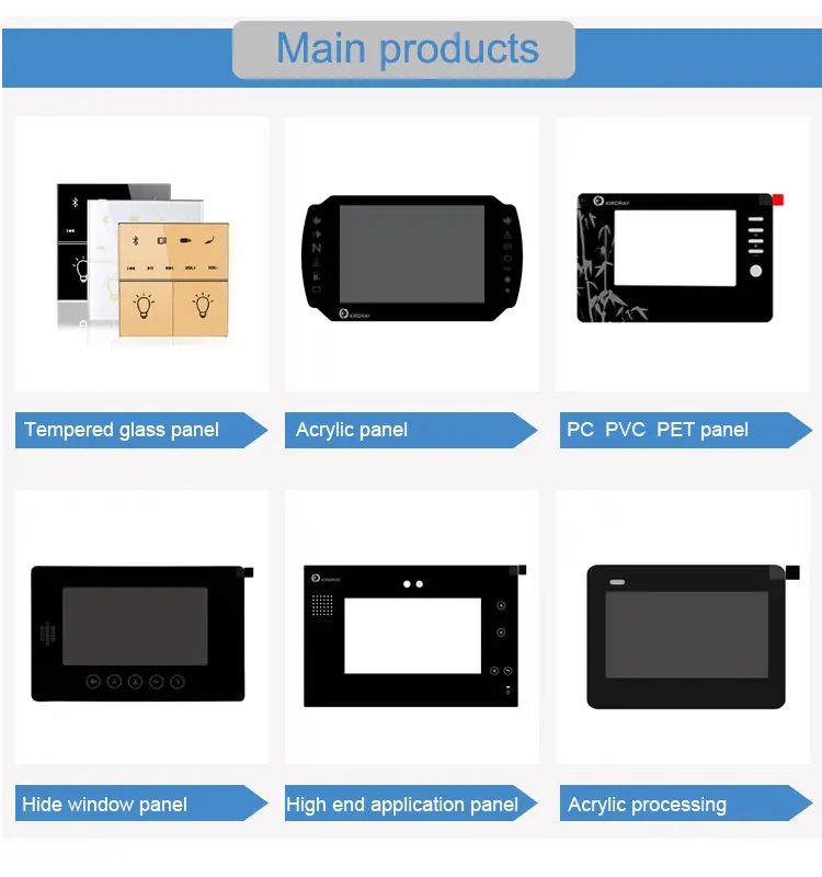 Custom Cut Sizes High Borosilicate Tempered Glass For Oven Door,Silk
