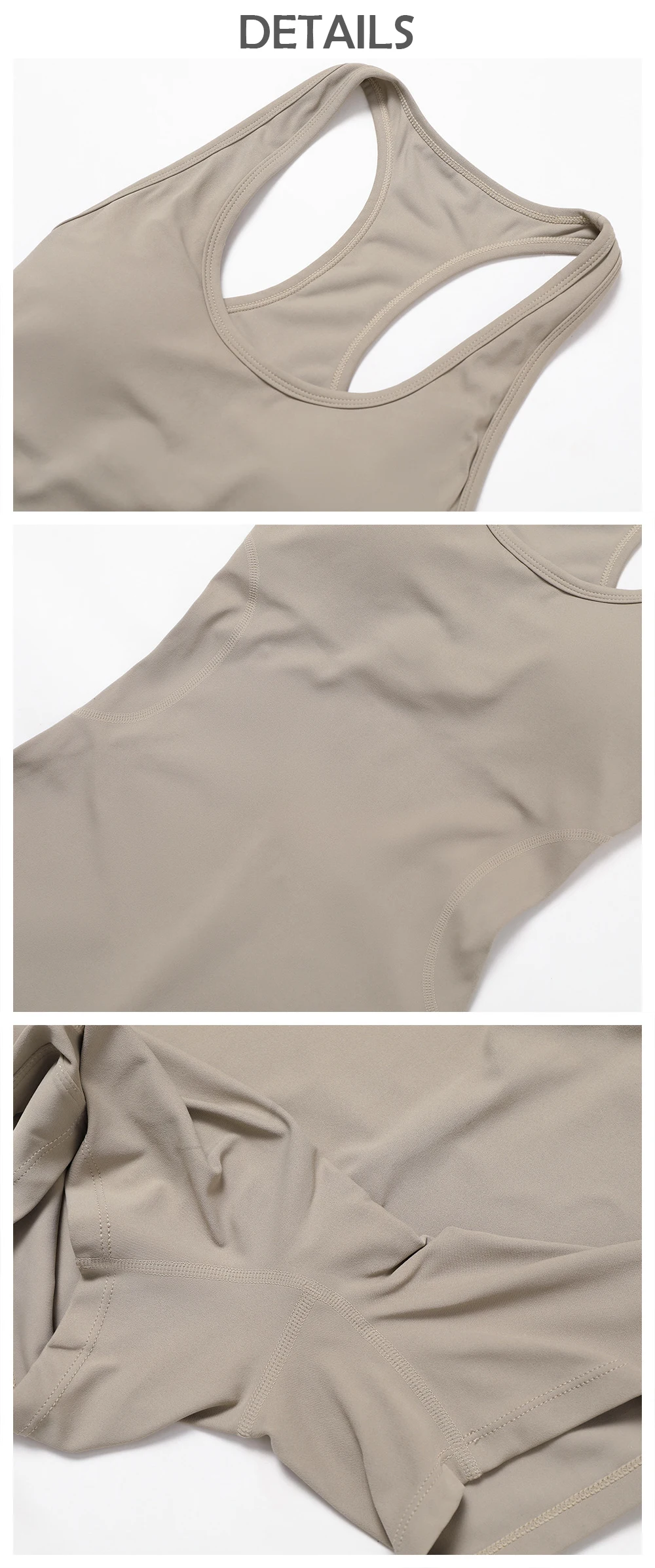 Women One Piece Active Wear U Neck Design Ladies Summer Jumpsuits 2023