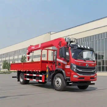 ISUZU DONGFENG 4X2 Cargo Truck Mounted Crane HOWO 5Ton 8Ton 10Ton Hydraulic Telescopic Boom Crane in Russia