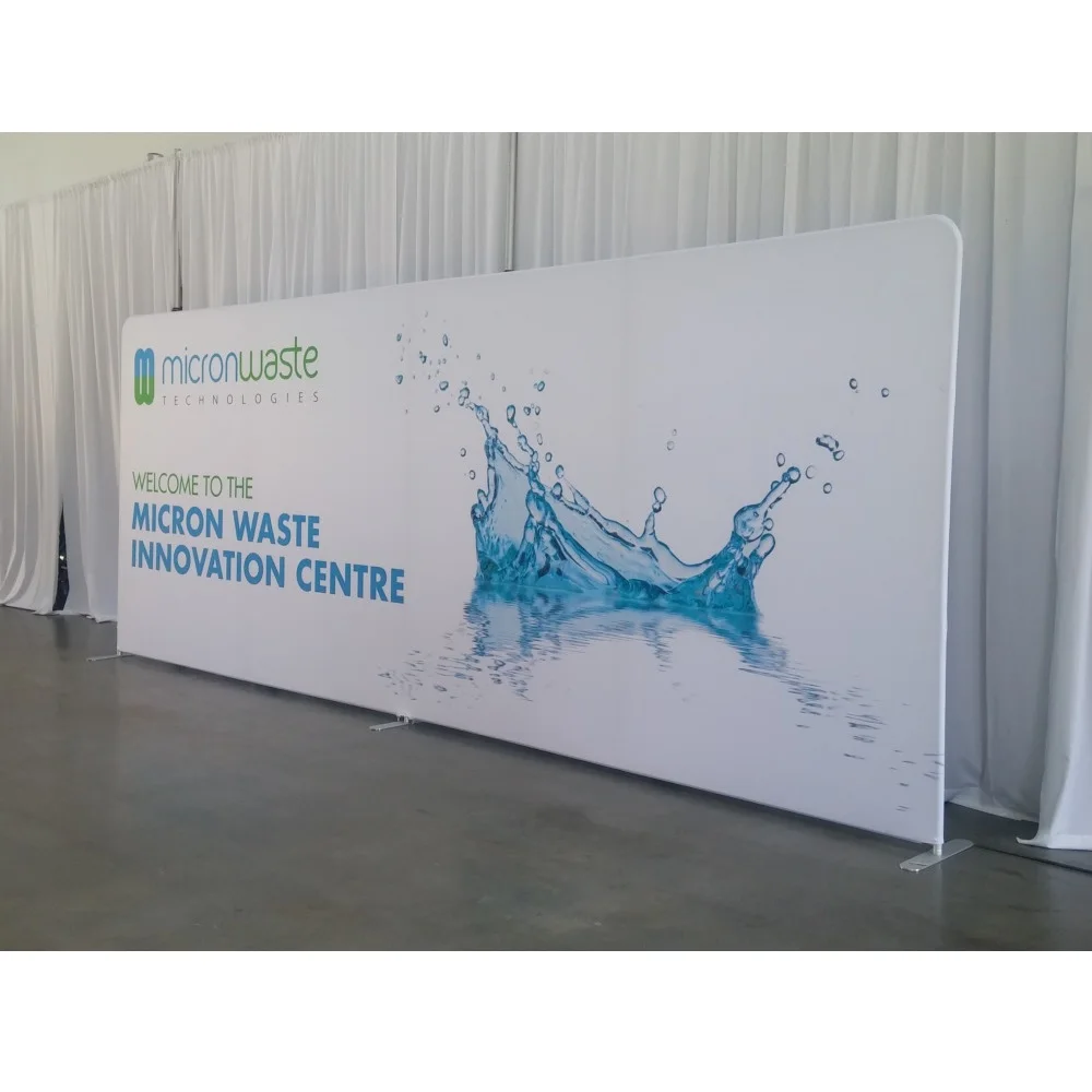 Custom 8ft Party Straight Backdrop 10ft Portable Advertising Pop up Backdrop Wedding Event Straight Backdrop Banner