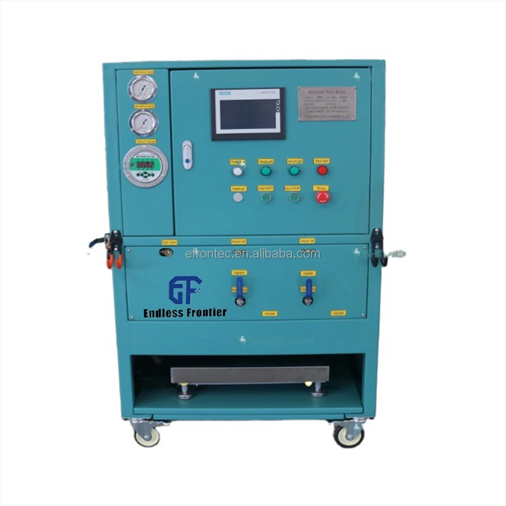 China Refrigerant Gas Recharging Unit Refilling Machine R32 R134a R410a ISO TANK to Cylinder TON TANK