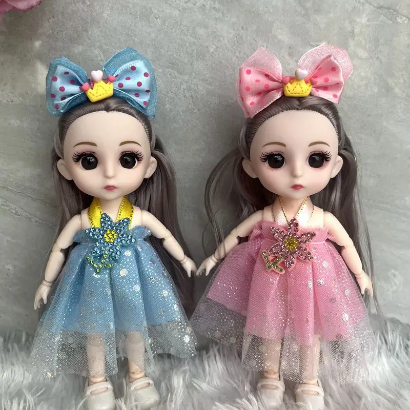 2024 New Beautiful Cute 17 Cm Dolls Fashion Cute Girl Toy Beauty Doll  Movable Jointed Girl Toys Wholesale Children Mini Doll