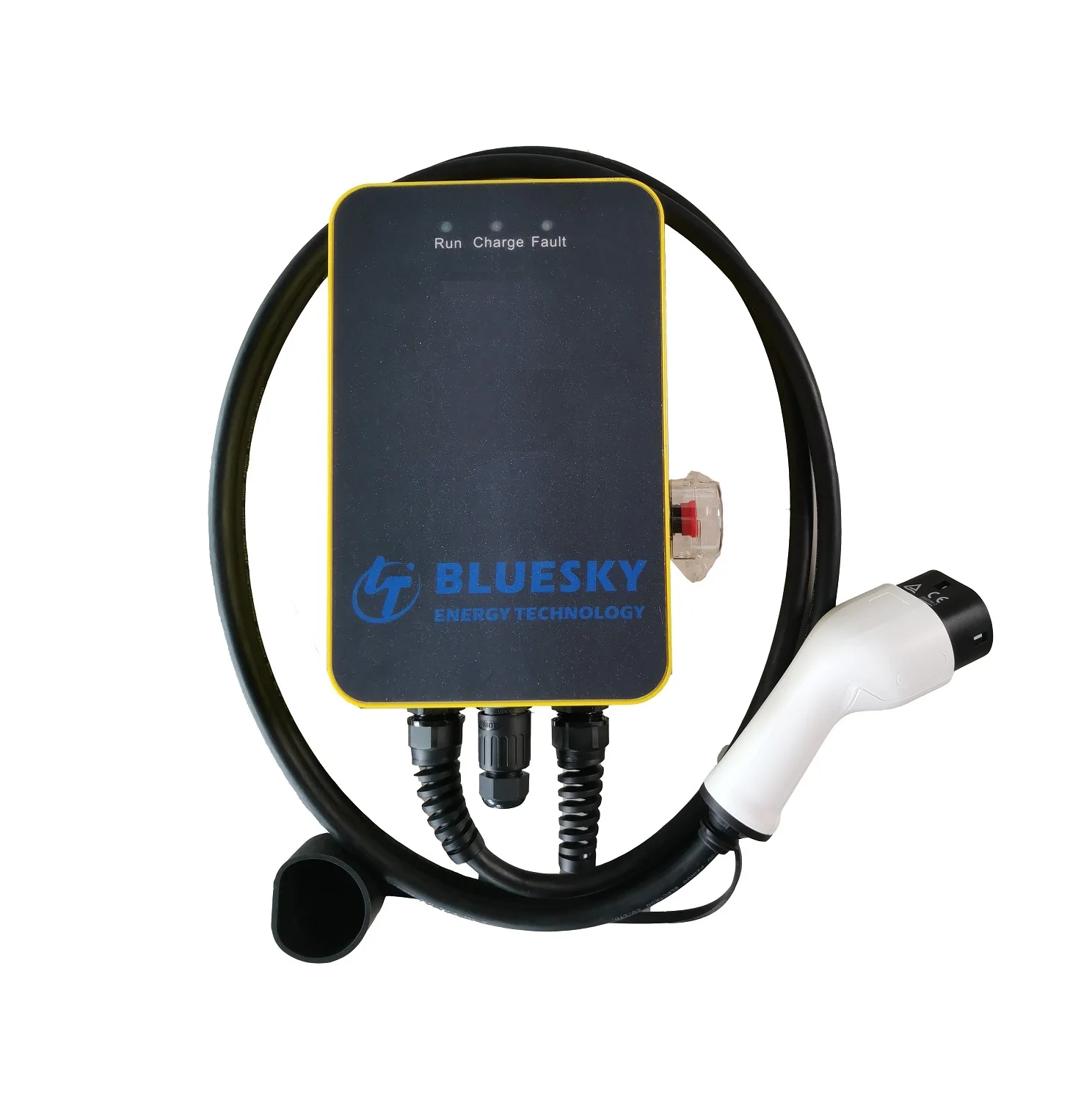 Bluesky 11kw Three Phase 16a 4g Ac Ev Charger Electric Car Charging ...