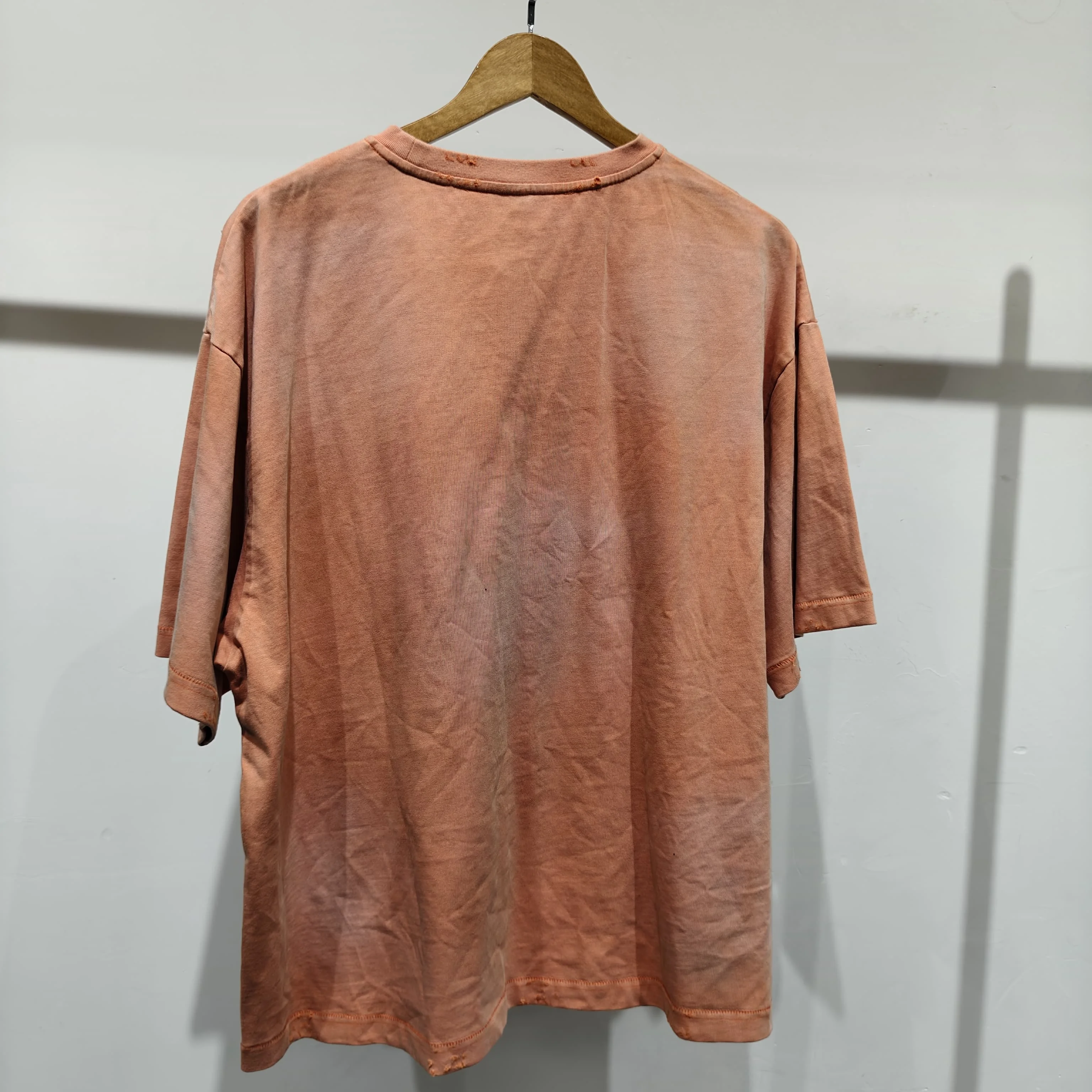 Custom Logo Plus Size Men Cropped Washed Vintage Boxy Drop Shoulder 240g 100% Cotton Wholesale T Shirts gallery 2