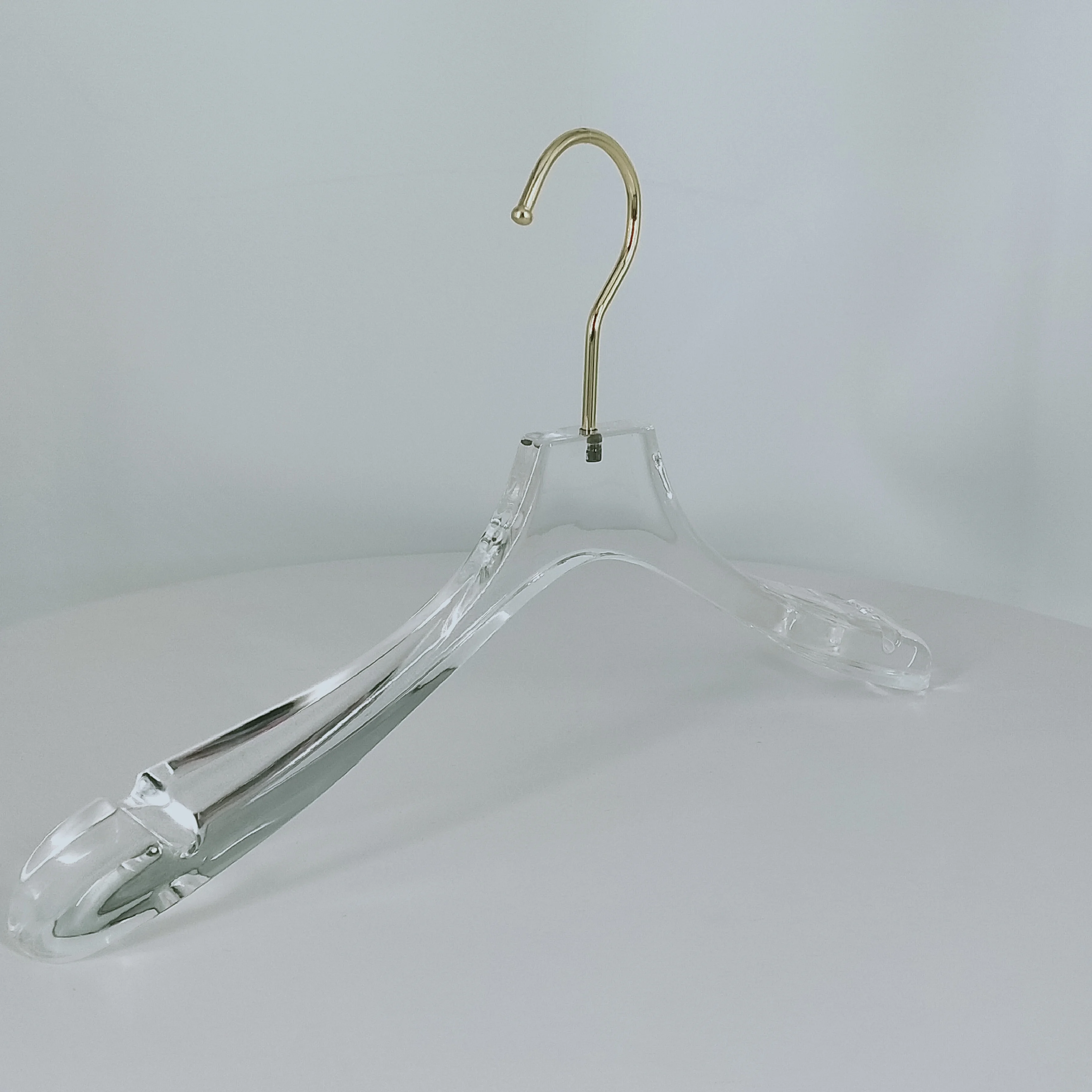 China Clothes Hanger Manufacturer Flat Transparent Clear Plastic