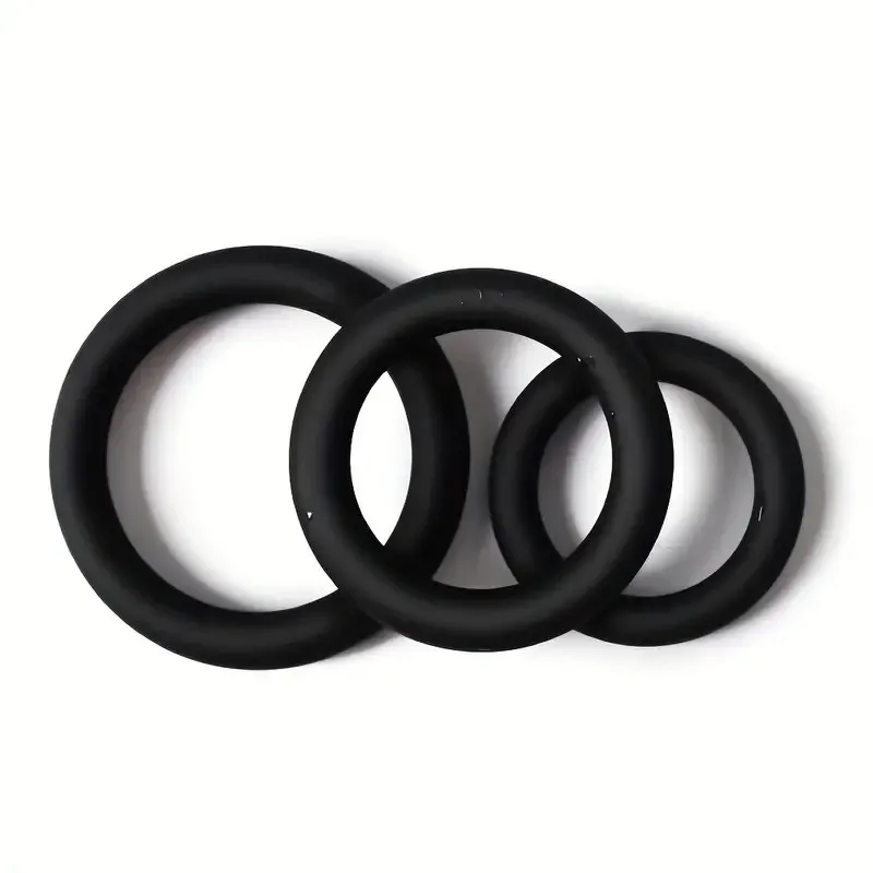 Glowing Soft Silicone Rubber 3 Pack Cock Rings Penis Rings for Men Erection Ejaculation Delay Couple Sex Sex Toy for Male