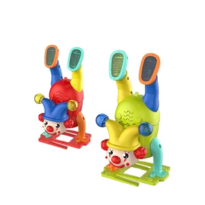 ITTL Wholesale New Arrival Plastic BO Handstand Walking Upside Down Electric Clown Toy with Light Sound