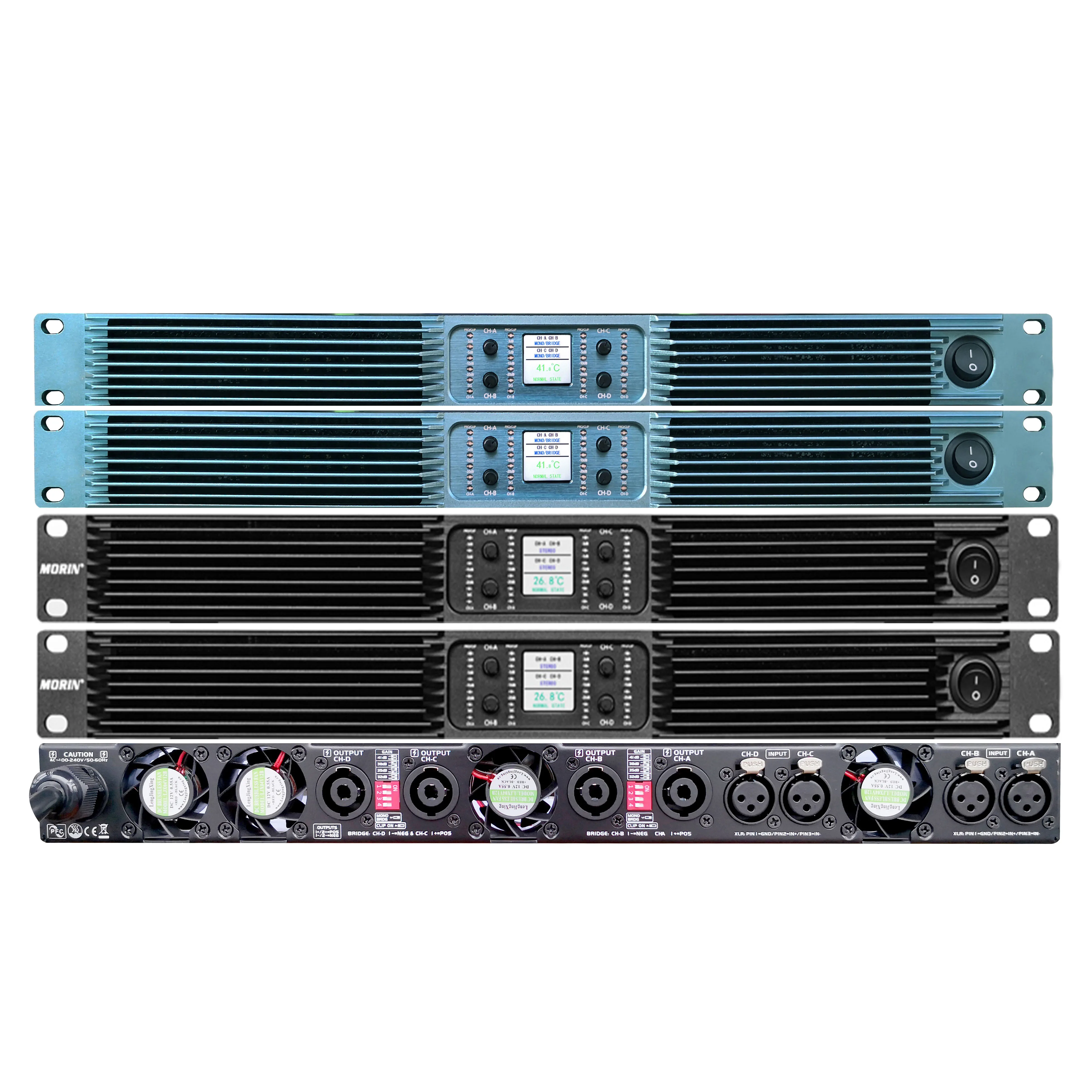 Hot Sell Big Power 1u 2 Channel 3000w Power Digital Amplifier 