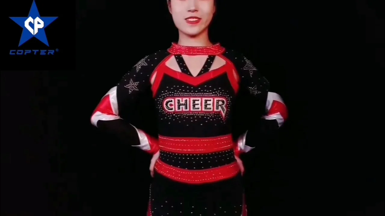 Copter Sublimacao Cheerleading Uniforme Baby Spandex Cheerleading