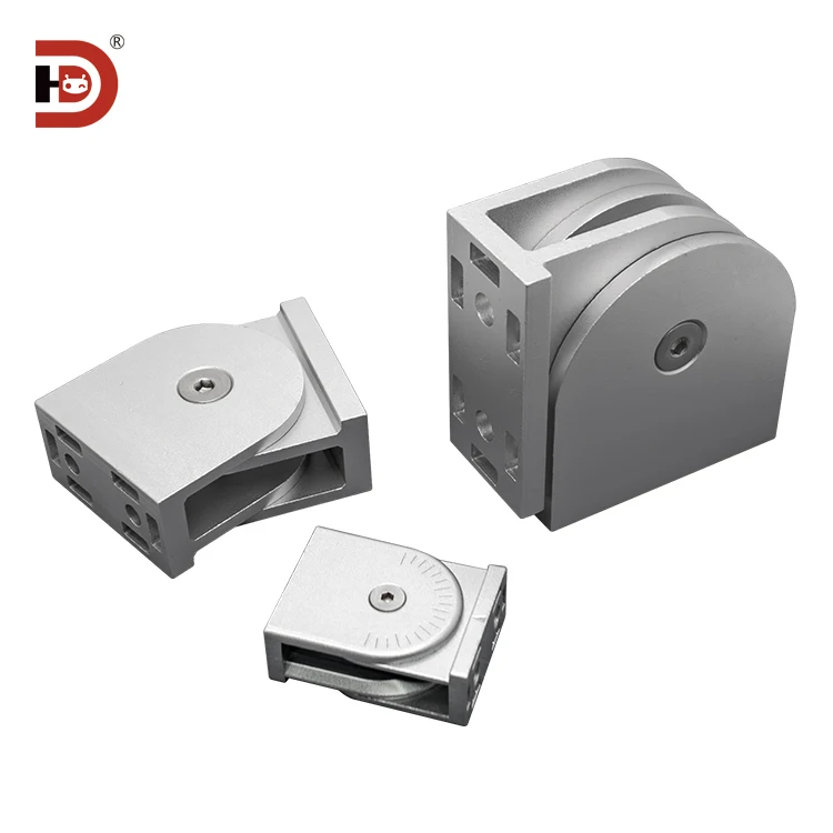 Industrial Aluminum Profile Accessories 2040/3060/4080 Aluminum Alloy Movable Hinge Aluminum Closed Connection Fixing Parts factory