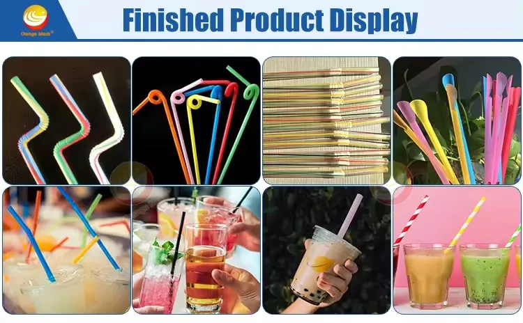 High-capacity Plastic PP PE Drinking Straw Making Machine / Drinking Straw Extrusion Production Line