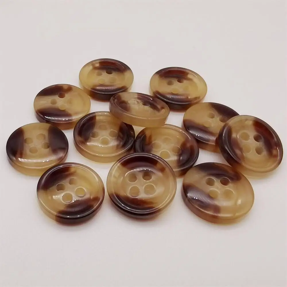 24l 15mm Plastic Mock Horn Button Polyester Resin Imitation Horn ...