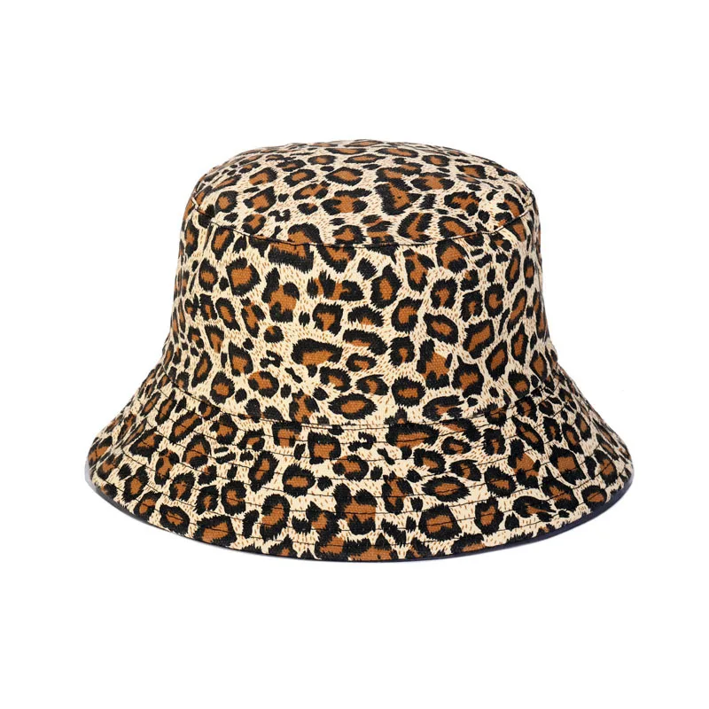 leopard cloche hat