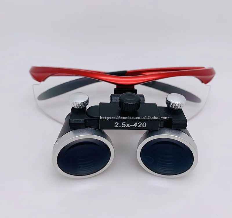 Dental Loupes LED Headlight & Adjustable Magnifiers 2.5x 3.5x, CE