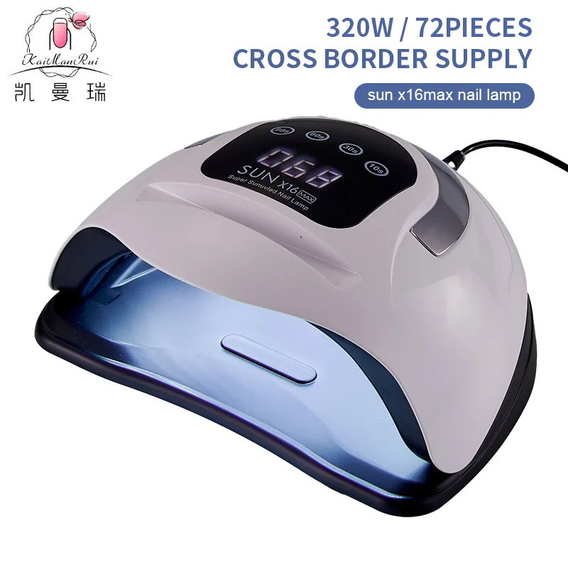 New Style SUN X16 MAX LED Nail Lamp for Drying All Nail Gel Polish With Large LCD Touch Smart Sensor Nail Dryer Manicure Sharon