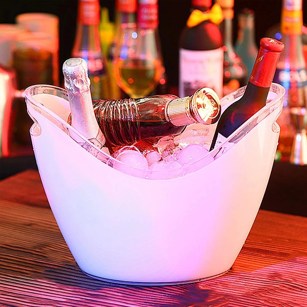 Lincond Plastic Ps Acrylic As Led Ice Bucket Champagne Beer Lighted