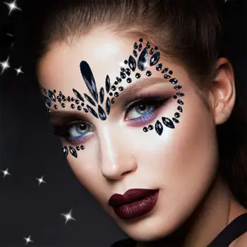 Rhinestone Face Jewels Festival Face Jewels Tattoo Stickers Rave Crystals Face Stickers Stick on