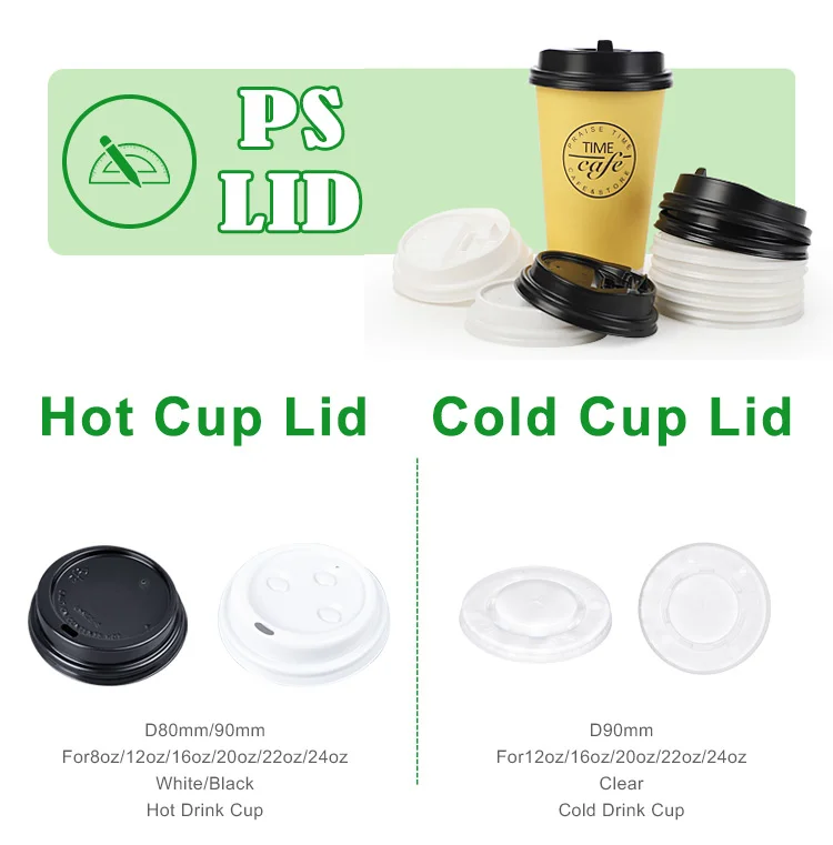 Custom Printed Logo 8oz 10oz 12oz 16oz Bubble Tea Cup Disposable Paper ...