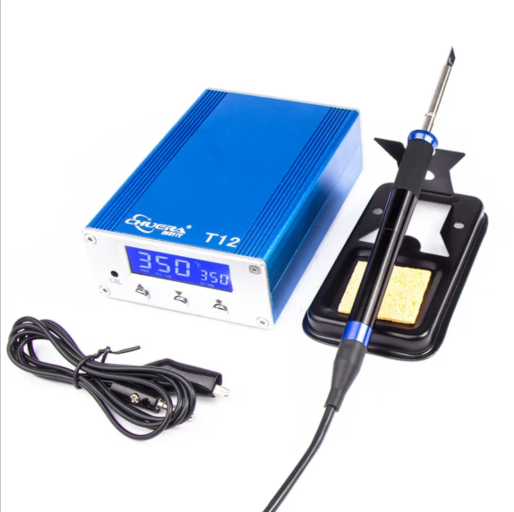 Mini Digital Display Temperature Adjustable Soldering Iron Mobile Phone Repair T12 Soldering Station