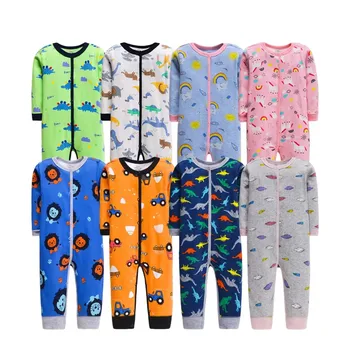 Factory Customization Newborn Pajamas Long Sleeve Baby Romper 100% Cotton Knitted Onesie Cute Spring Baby Clothing