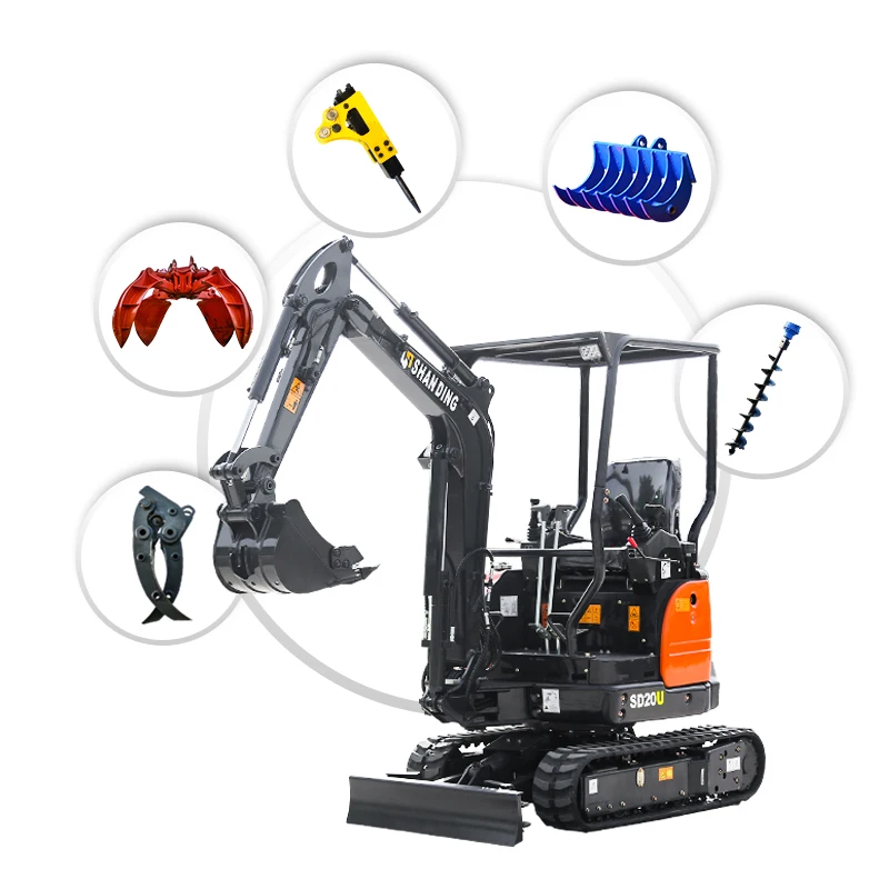 Гидравлический мини-экскаватор 0,8, 2 тонны, 1 тонна, по низким ценам, для продажи, 1,8 тонный экскаватор с буровым шнеком для продажи