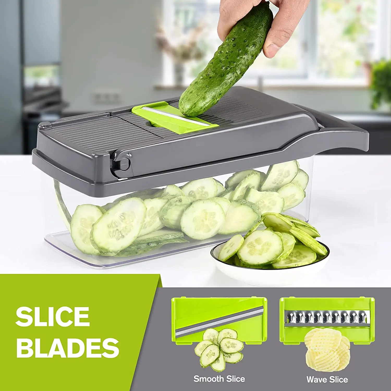 Wholesale Pro-Series10-in-1 Vegetable Chopper, Blade Vegetable Slicer, Onion  Mincer Chopper Cutter Dicer with Container From