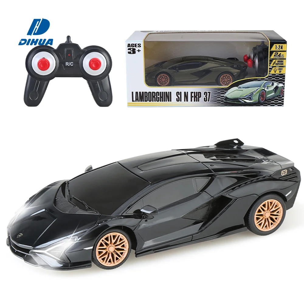 正規ライセンス取得 1/24スケール ランボルギーニ・シアン 2.4GHzリモコンスーパーカー（機能付きヘッドライト・全機能対応／子供向け）