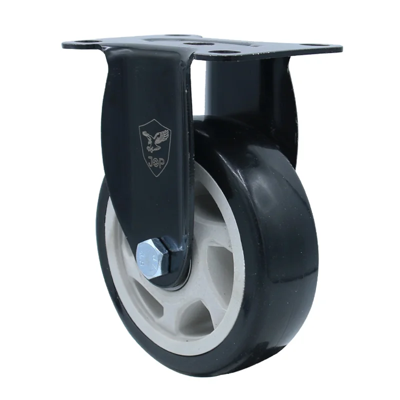 Wholesale medium duty 2.5 inch 3 inch  4 inch 5 inch top plate orange black swivel pvc caster wheel with brake details