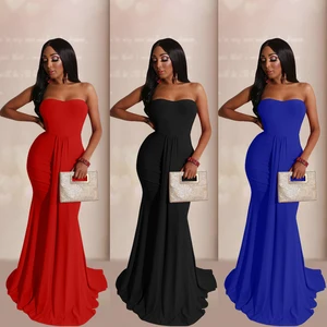 Summer Casual Sexy Off the Shoulder Long Dress Women Bodycon Party Dresses OEM Service Long Sleeve