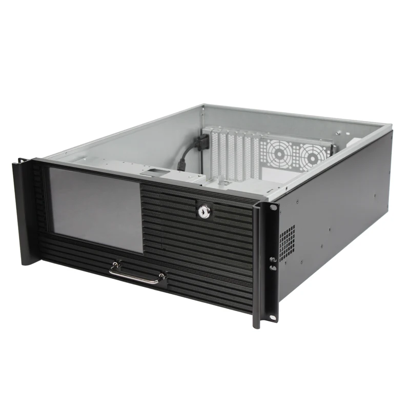 4U Rackmount LCD Workstation Chassis with Touchscreen Keyboard and Fan Stock Status ATX PSU Included
