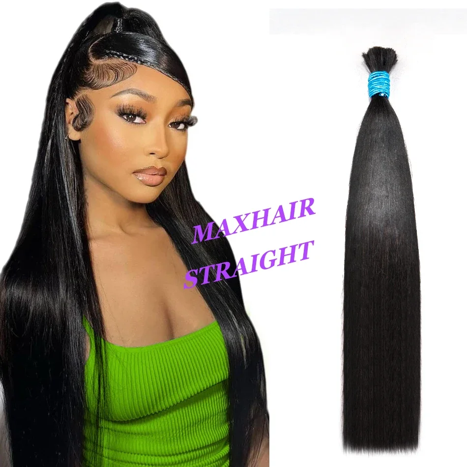 100% Virgin Human Hair Bulk Extension Loose Body Wave Bulk Weaving For Braiding Unprocessed No Weft Straight Deep Wave Hair Bulk_voghion.com