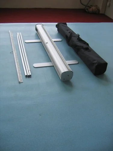 Aluminium Silver Roll up Systems Display Stand Roll up Banner Poster Board