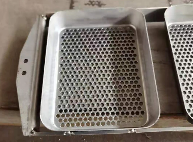 For Huaer CNC Lathed Direct Sale SS316L Burr-free Noodle Frying Basket for Steamed Noodle Line 3