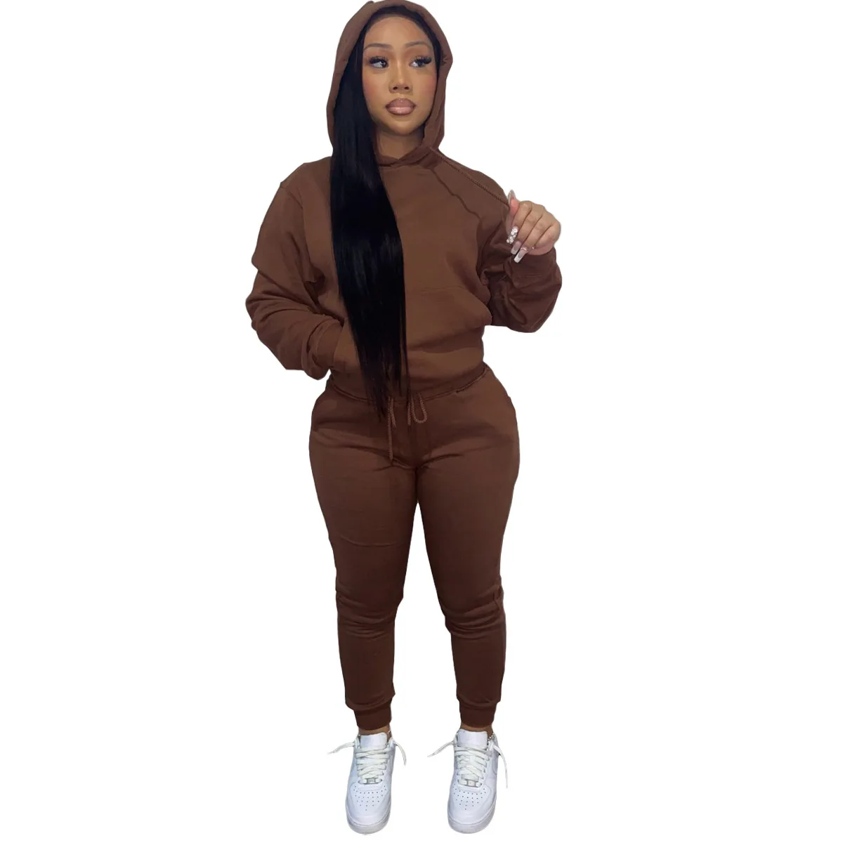 Fall Winter Custom Logo Blank Sweat Suit Two Piece Jogger Pants Set ...