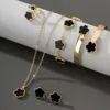 Black five-piece plate set