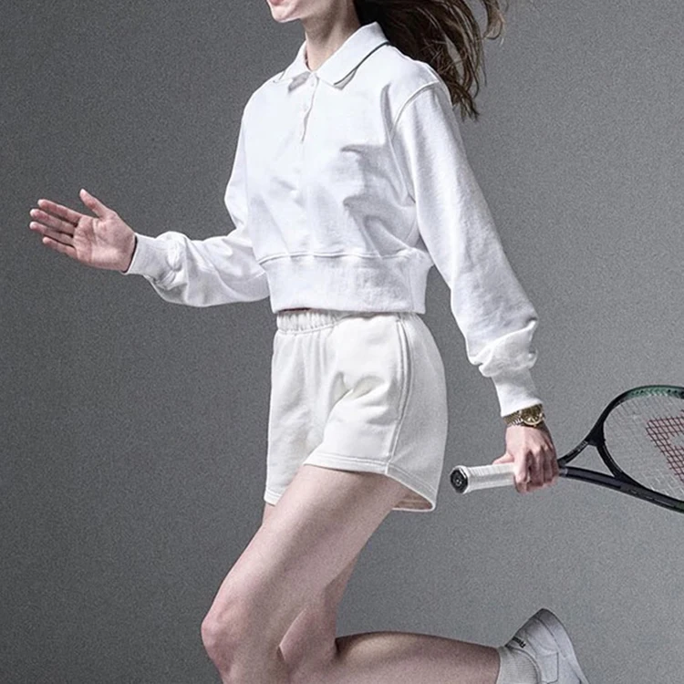 F230225 Custom Two Piece Set Women Clothing Turn-Down Collar