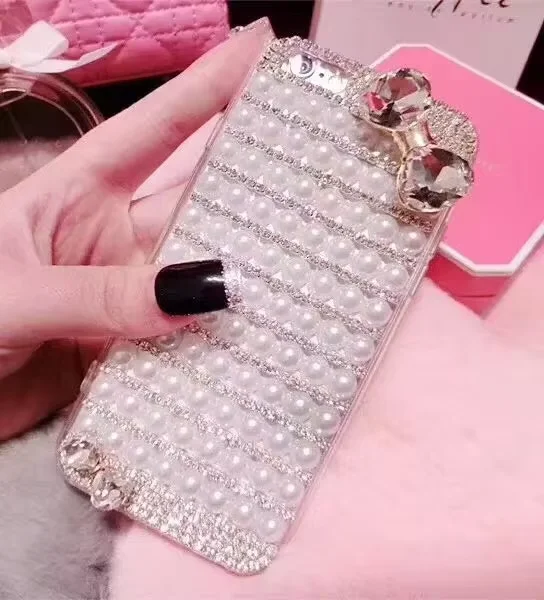 Luxury Diamond Pearl Mobile Phone Case for Iphone 7/7 Plus