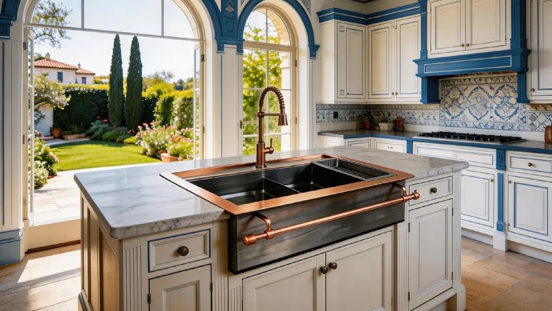 Kitchen Bottom Rim Custom Handcrafted Apron Front Double Bowl Kitchen Sink Stainless Steel ...