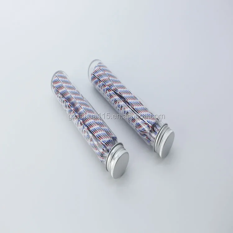 
Упаковочная Пробирка для шнурков, Упаковочная трубка, прозрачная пластиковая помада, трафаретная печать 