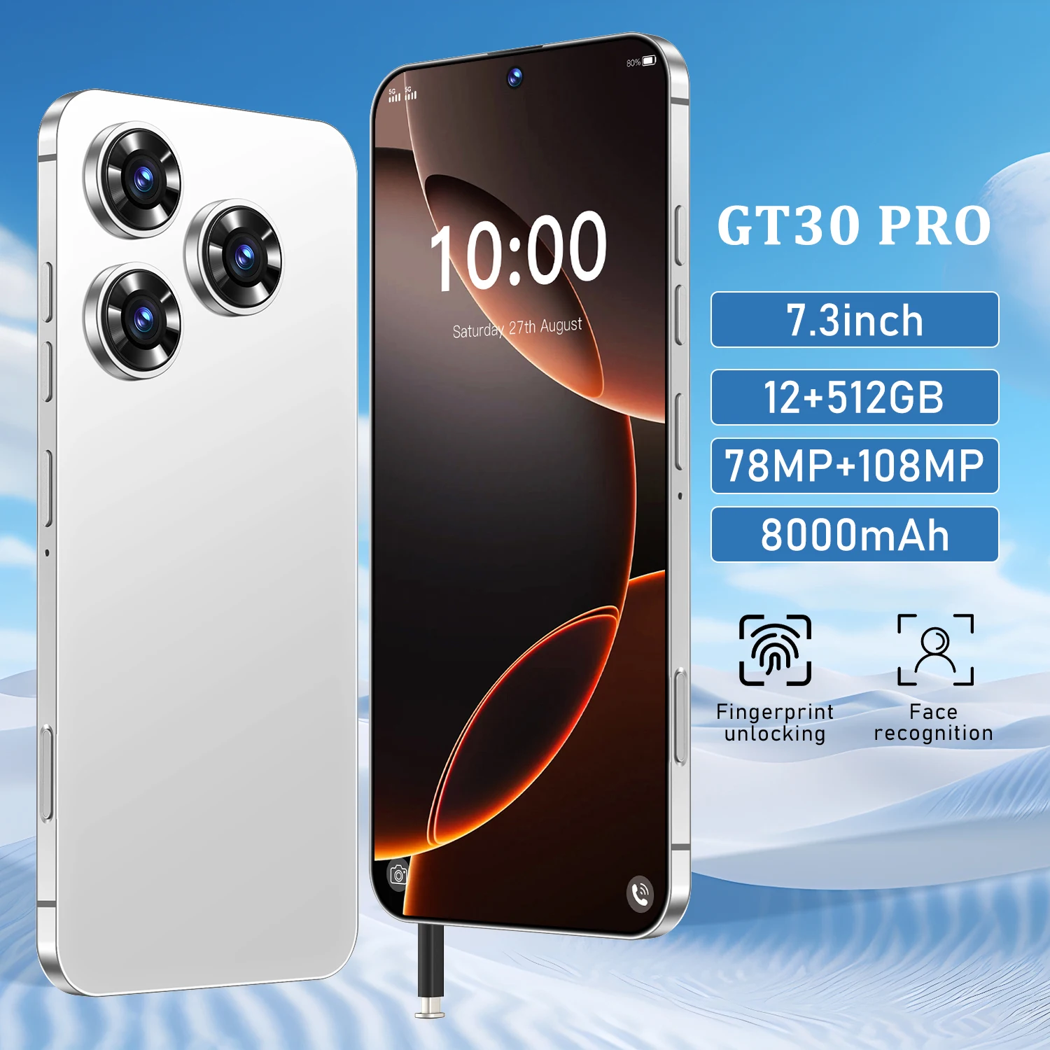 New GT30 Pro 5G Smartphone 7.3