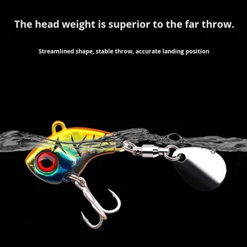 Wholesale Small Whirlwind VIB Mini Iron Plate Vibrating Sequin Lure Simulation Long Casting Freshwater Saltwater Metal Live Bait – Metal Jig – view 4