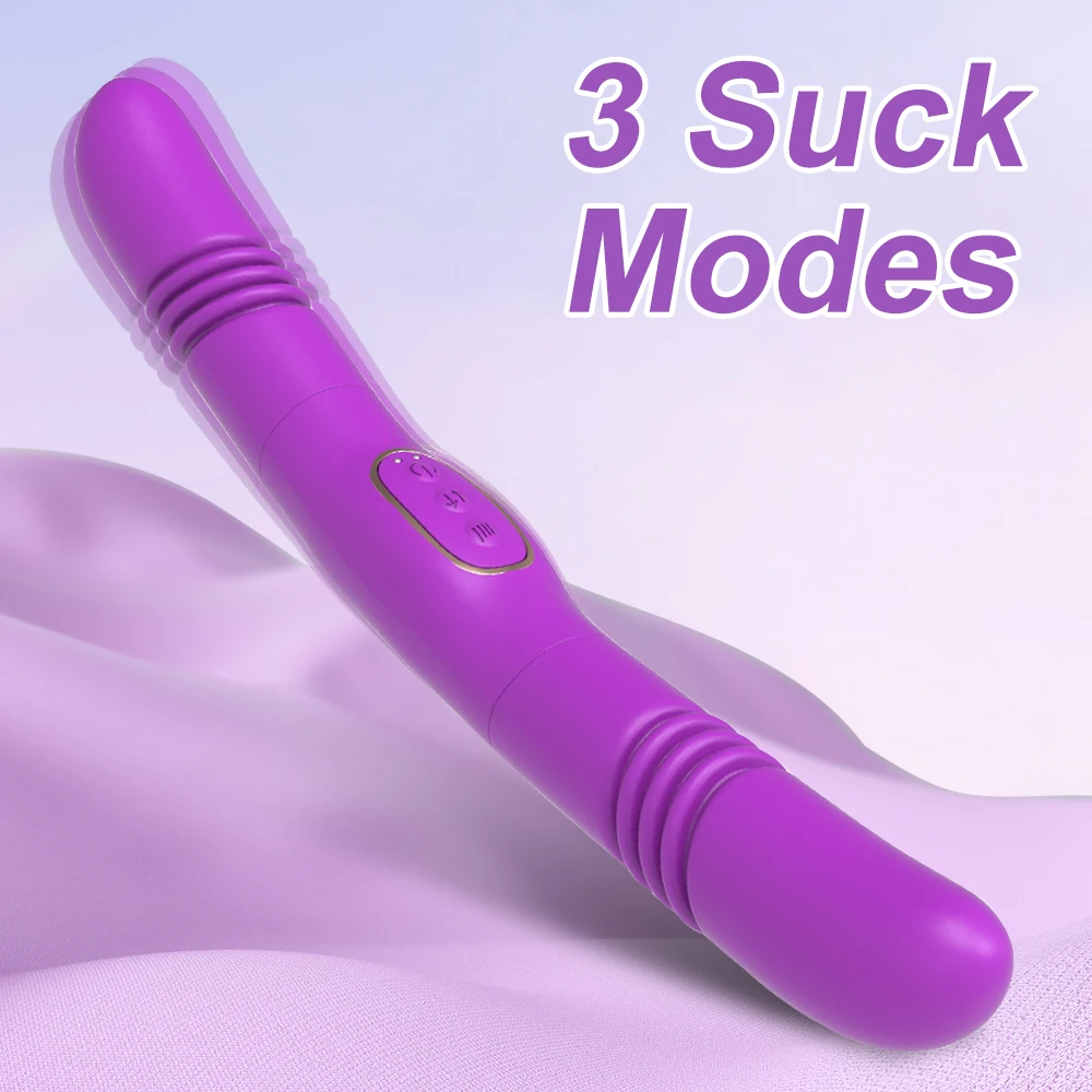 Vibrating Double Ended for Lesbian Sex Toys Electric Silicone Double Headed  Dildo Anal G Spot Foreskin Sexual Realistic Dildo