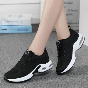 2026 Hot-Selling Korean Version Women's Casual Sneakers Versatile Comfortable Dense Mesh for Flyknit Design Walking Style Shoes