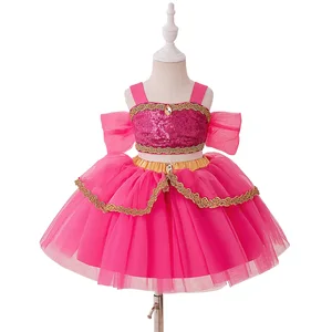 MQATZ New Toddler Tulle Princess Dress Cosplay Party Costume Performance Make up for Children's Ballet LAL99XZ